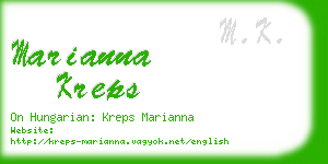 marianna kreps business card
